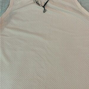 Textured Light Pink Sleeveless Tank Top